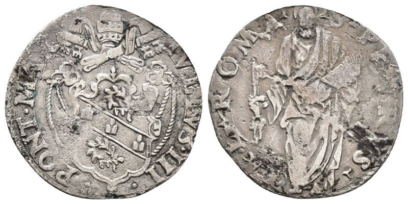 Roma - Giulio III (1550-1555) - Giulio - Mir.985/3 - Ag - gr.2,59

BB

SPEDI...