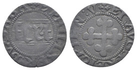 Emanuele Filiberto (1559-1580) - Quarto di Grosso (I tipo) Aosta - gr. 0,71 - Cudazzo #622