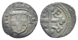 Emanuele Filiberto (1559-1580) - Mezzo quarto di soldo (I tipo) - gr. 0,43 - Cudazzo #640