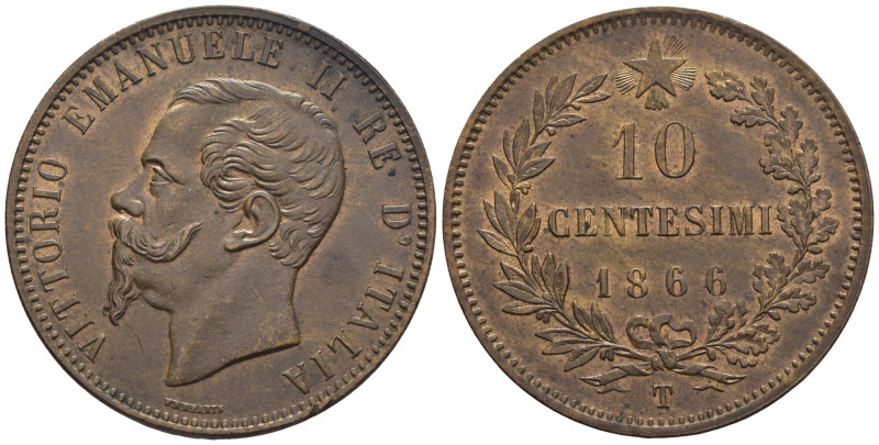 Regno d'Italia - Vittorio Emanuele II (1861-1878) - 10 Centesimi 1866 Torino - C...