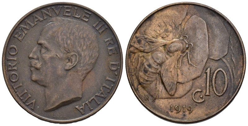 Regno d'Italia - Vittorio Emanuele III (1900-1943) - 10 Centesimi "Ape" 1919 - C...