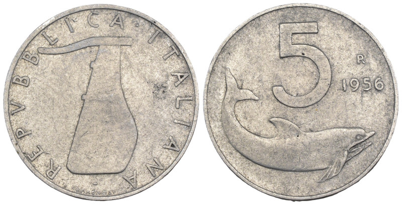 Repubblica Italiana - 5 Lire "Delfino" 1956 - It. - Gig. 287 - RARO

qBB

SP...