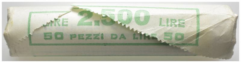 Giovanni Paolo II (1978-2005) - Rotolino da 50 pezzi da 50 Lire 1987 - danneggia...