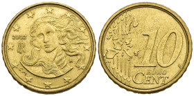 Errori e Varianti - Italia - 10 Euro Cent 2002 - bordo doppio
