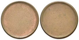 Tondello da 1 Euro Cent non coniato - Acciaio ramato