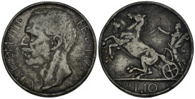 FALSO - Regno d'Italia - Vittorio Emanuele III (1900-1943) - 10 Lire "Biga" 1928 - gr. 7,23 - Gig. 57