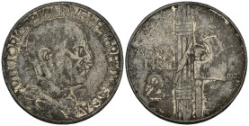 FALSO - Regno d'Italia - Vittorio Emanuele III (1900-1943) - Buono da 2 Lire "Fascio" 1923 - gr. 8,30 - Gig. 105