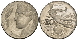 FALSO - Regno d'Italia - Vittorio Emanuele III (1900-1943) - 20 Centesimi "Libertà Librata" 1935 - trattasi di falso moderno della moneta dell'edizion...
