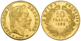 FALSO - Francia - Napoleone III Imperatore (1852-1870) - 10 Francs 1862 - no oro