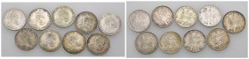 Etiopia -  Menelik II (1889-1913) - Lotto di 9 monete 1/20 bIrr - Ag.