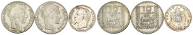 Francia -  Lotto di 3 monete 10 Franchi 1930 KM#878 - 10 Franchi 1933 KM#878 - 1 Franchi 1868 KM#806 - Ag.