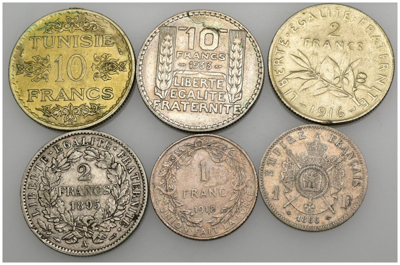 Francia - Lotto di 5 monete - nominali anni e tipologie varie - Ag.

SPEDIZION...