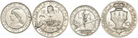San Marino - Lotto di 2 monete: 10 Lire 1937 Roma Gig. 15 - 5 Lire 1937 Roma Gig. 23