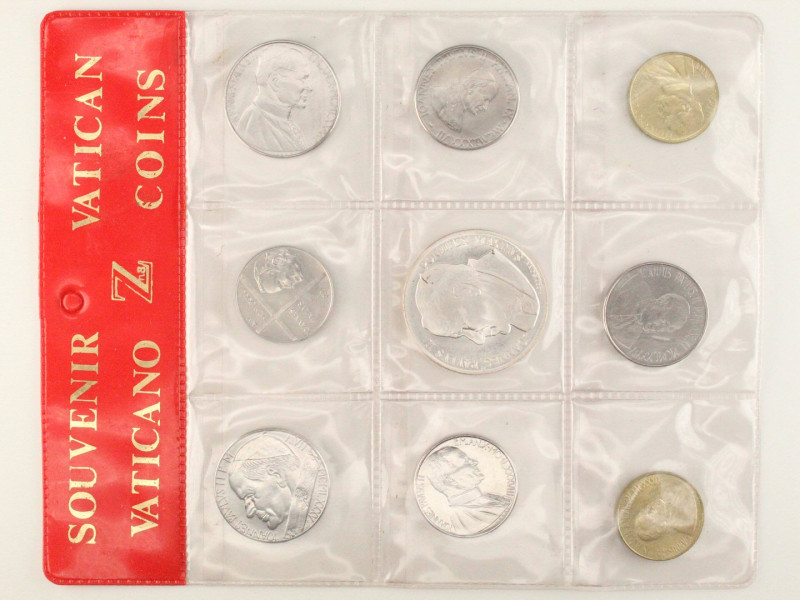 Città del Vaticano - Giovanni Paolo II (1978-2001) - Set Souvenir da 9 monete
...