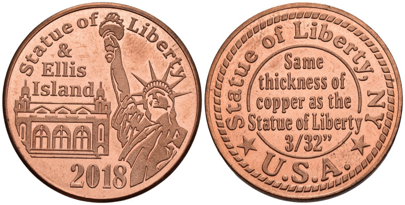 USA - Medaglia della Statua della Libertà 2018 - Cu. - Ø 30 mm

SPEDIZIONE IN ...