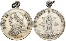 Medaglietta Devozionale - Pio IX  a  Beata Vergine Maria Immacolata 1854 - gr. 7,11 - mm 25,5