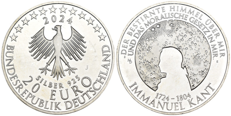 Germania - 20 Euro 2024 - Immanuel Kant - Ag.

FDC

SPEDIZIONE IN TUTTO IL M...