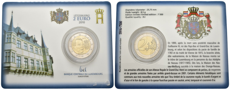 Lussemburgo - Coin Card 2 Euro 2010 - Stemma del Gran Ducato

FDC

SPEDIZION...