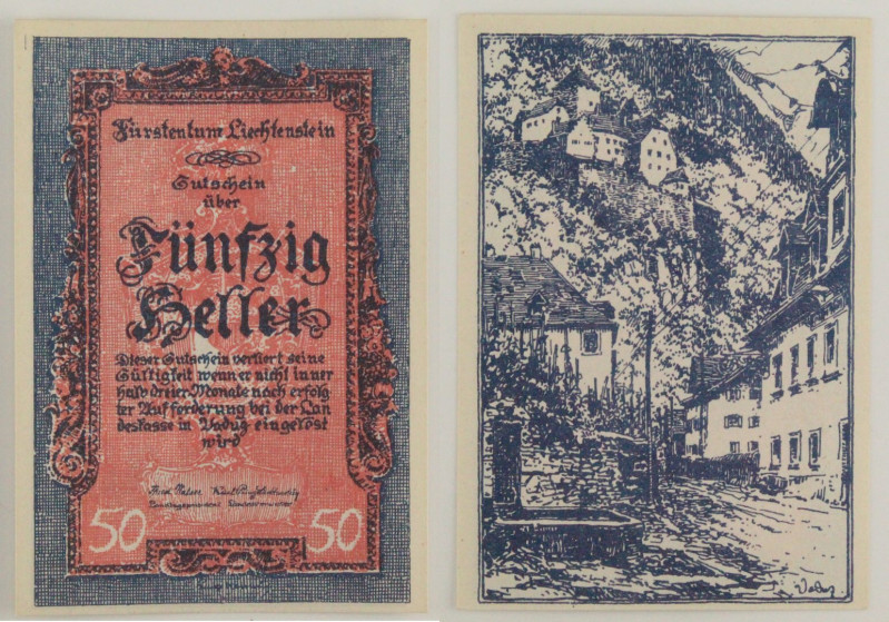 Liechtenstein - banconota 50 Heller 1920 - P#3

AU

SPEDIZIONE SOLO IN ITALI...