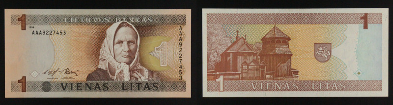 Lituania - banconota 1 Litas 1994 - P#53

UNC

SPEDIZIONE IN TUTTO IL MONDO ...