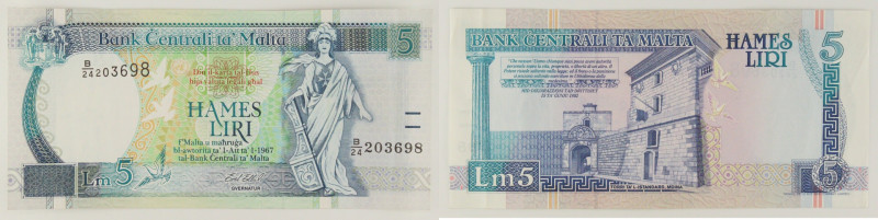 Malta - banconota 5 Liri ND (1997-1999) - P#46c

VF

SPEDIZIONE IN TUTTO IL ...