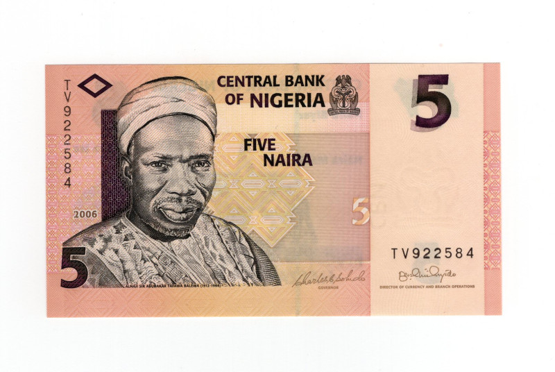 Nigeria - Banconota da 5 Naira 2006 - P#32

UNC

SPEDIZIONE IN TUTTO IL MOND...