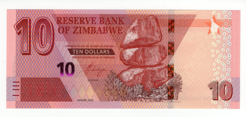 Zimbabwe - banconota 10 Dollari 2020 - P#103

UNC

SPEDIZIONE IN TUTTO IL MO...