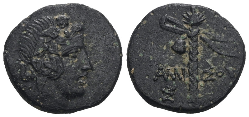 PONTOS. Amisos. Ae (Circa 125-100 BC). Time of Mithradates VI Eupator. Weight 3,...