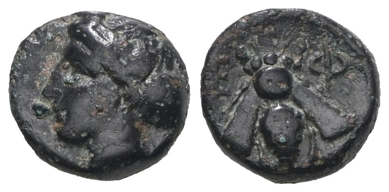 IONIA, Ephesos. Circa 50-27 BC. Æ. Weight 1,40 gr - Diameter 9 mm.