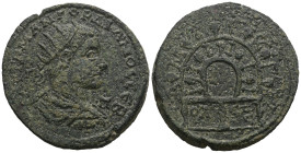 Cilicia, Tarsus. Gordian III. A.D. 222-235. Æ. AVT K M AN Γ[O]PΔIANOC CЄB, Π Π across field, radiate, draped and cuirassed bust of Gordian III right /...