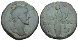 Antoninus Pius Æ Dupondius. Rome, AD 155-165. Weight 11,54 gr - Diameter 23 mm.