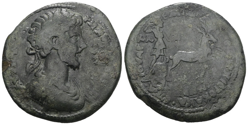 LYDIA. Hierocaesarea. Commodus (177-192). Ae. Ail. Artemidoros, archon.
Obv: ΑV...