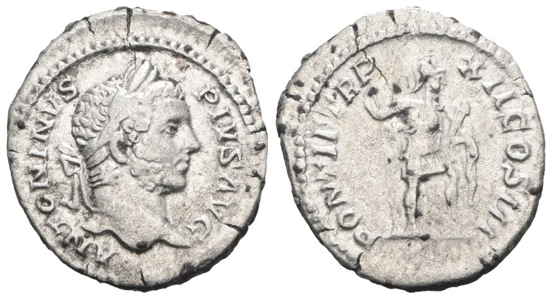 Caracalla. (198-217 AD). AR Denar. Weight 2,92 gr - Diameter 18 mm.