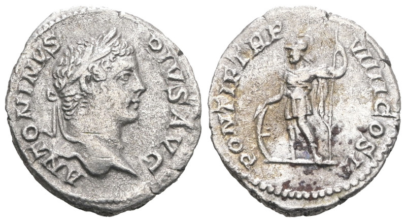 Caracalla. (198-217 AD). AR Denar. Weight 2,84 gr - Diameter 16 mm.