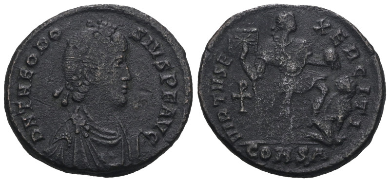 Theodosius I. A.D. 379-395. AE. Weight 5,26 gr - Diameter 21 mm.