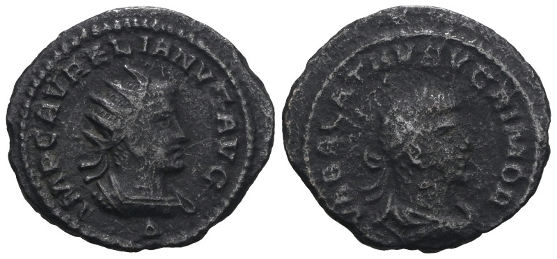 Aurelian, with Vaballathus. A.D. 270-275. Æ antoninianus. Weight 2,81 gr - Diame...