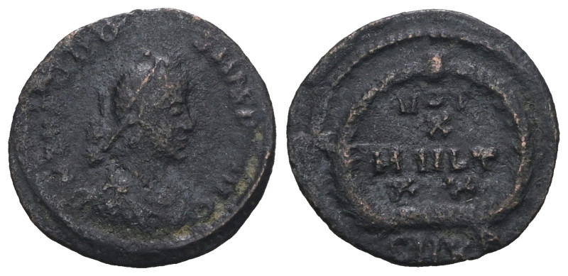 Theodosius I. A.D. 379-395. AE. Weight 1,12 gr - Diameter 13 mm.