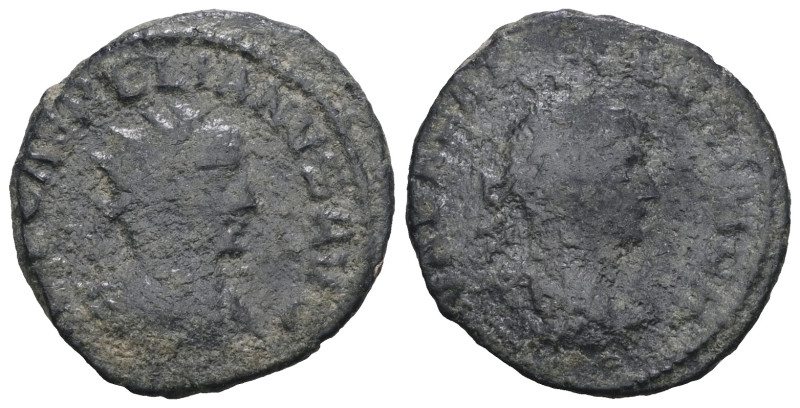 Aurelian and Vabalathus Æ Antoninianus. Antioch. AD 271-272. Weight 3,27 gr - Di...