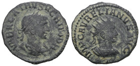 Aurelian and Vabalathus Æ Antoninianus. Antioch. AD 271-272. Weight 3,12 gr - Diameter 20 mm.