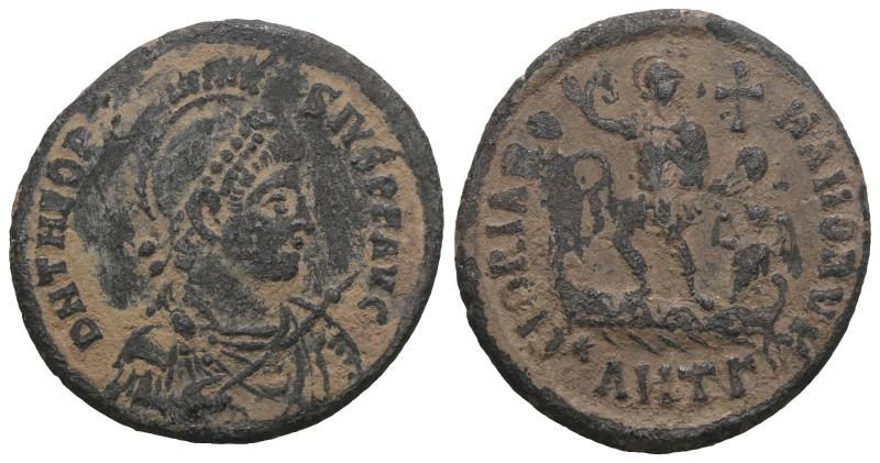 Theodosius I. A.D. 379-395. AE. Weight 5,01 gr - Diameter 22 mm.