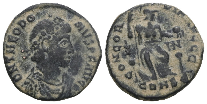 Theodosius I. A.D. 379-395. AE. Weight 2,47 gr - Diameter 16 mm.