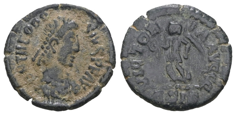 Theodosius I. A.D. 379-395. AE. Weight 1,04 gr - Diameter 12 mm.