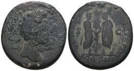 Lucius Verus AD 161-169. Rome. Sestertius Æ. Weight 24,95 gr - Diameter 32 mm.