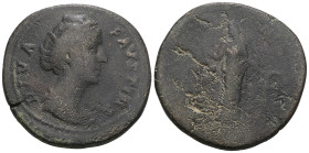 Diva Faustina I Æ Sestertius. Struck under Antoninus Pius in Rome, AD 141-146. Weight 20,15 gr - Diameter 32 mm.