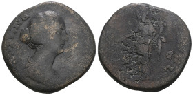 Faustina II Æ Sestertius. Rome, AD 175-176. Weight 21,50 gr - Diameter 30 mm.