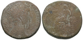 Lucius Verus AD 161-169. Rome. Sestertius Æ. Weight 22,51 gr - Diameter 28 mm.