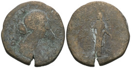 Diva Faustina I Æ Sestertius. Struck under Antoninus Pius in Rome, AD 141-146. Weight 24,07 gr - Diameter 31 mm.