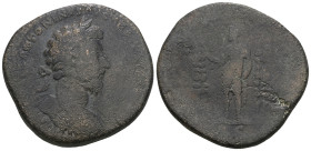 Lucius Verus AD 161-169. Rome. Sestertius Æ. Weight 22,50 gr - Diameter 32 mm.