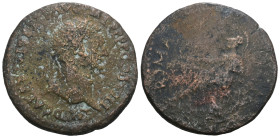 Traianus (98-117 AD). AE Sestertius. Weight 11,21 gr - Diameter 27 mm.