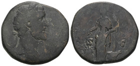 Antoninus Pius (138-161 AD). Æ Sestertius. Weight 16,57 gr - Diameter 26 mm.